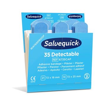 Salvequick Blue Detectable Plaster 6735CAP