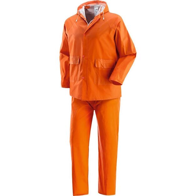 Αδιάβροχο κοστούμι πορτοκαλί PLUVIO