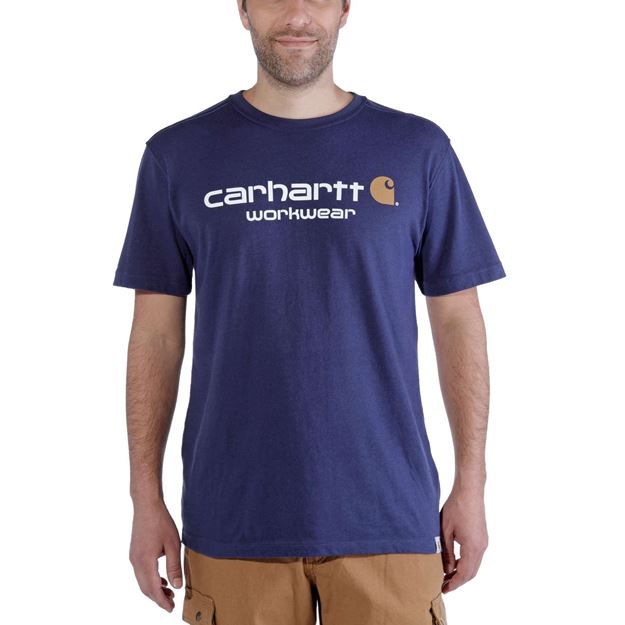 Carhartt Core Logo T-Shirt Moss Heather XS 76-81cm Chest 30-32 