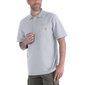 CONTRACTOR'S WORK POCKET POLO HGY - CARHARTT