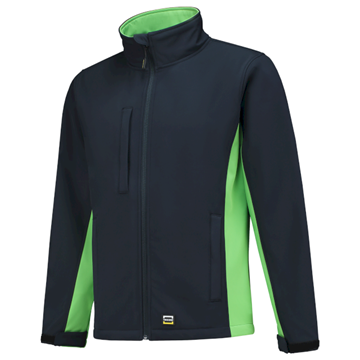 SOFTSHELL TRICORP WORKWEAR BI-COLOUR 402002 NAVY - LIME