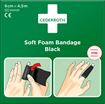 Ελαστικό αφρώδες επίθεμα / επίδεσμος Cederroth Soft Foam Bandage Black 51011021